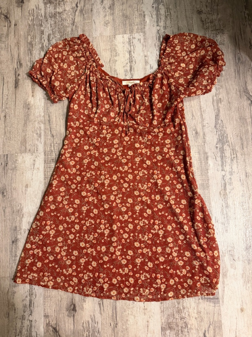 Women’s Floral Short Sleeve Dress Size Large